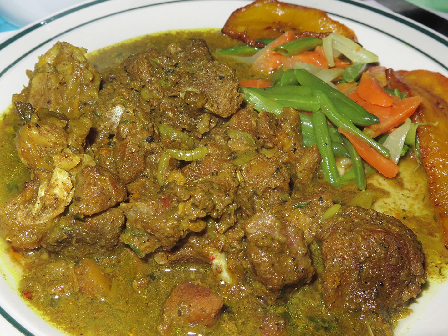 Curry goat from Port Antonio, Jamaica