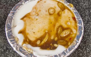 Dahi bhalla from Natraj in Delhi, India.