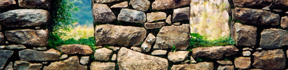 Wall at Machu Picchu, Peru